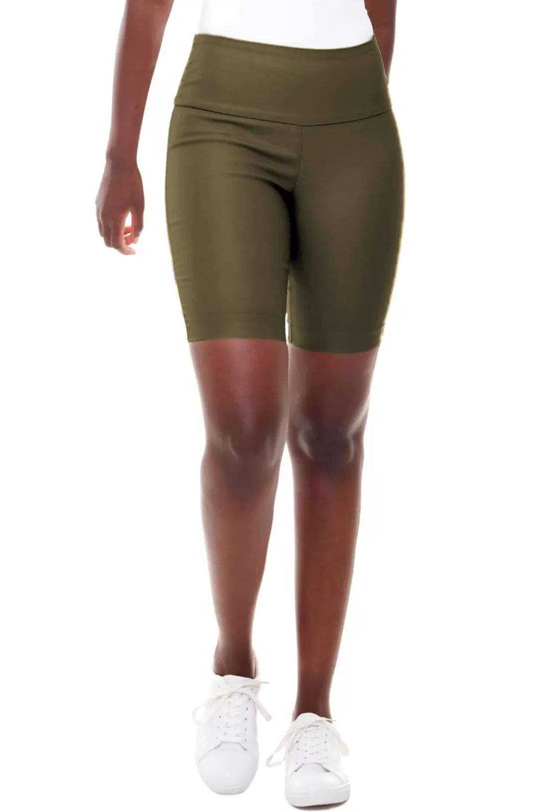 Women I Love Tyler Madison Vicky Waxed Biker Short-Army | Iltm