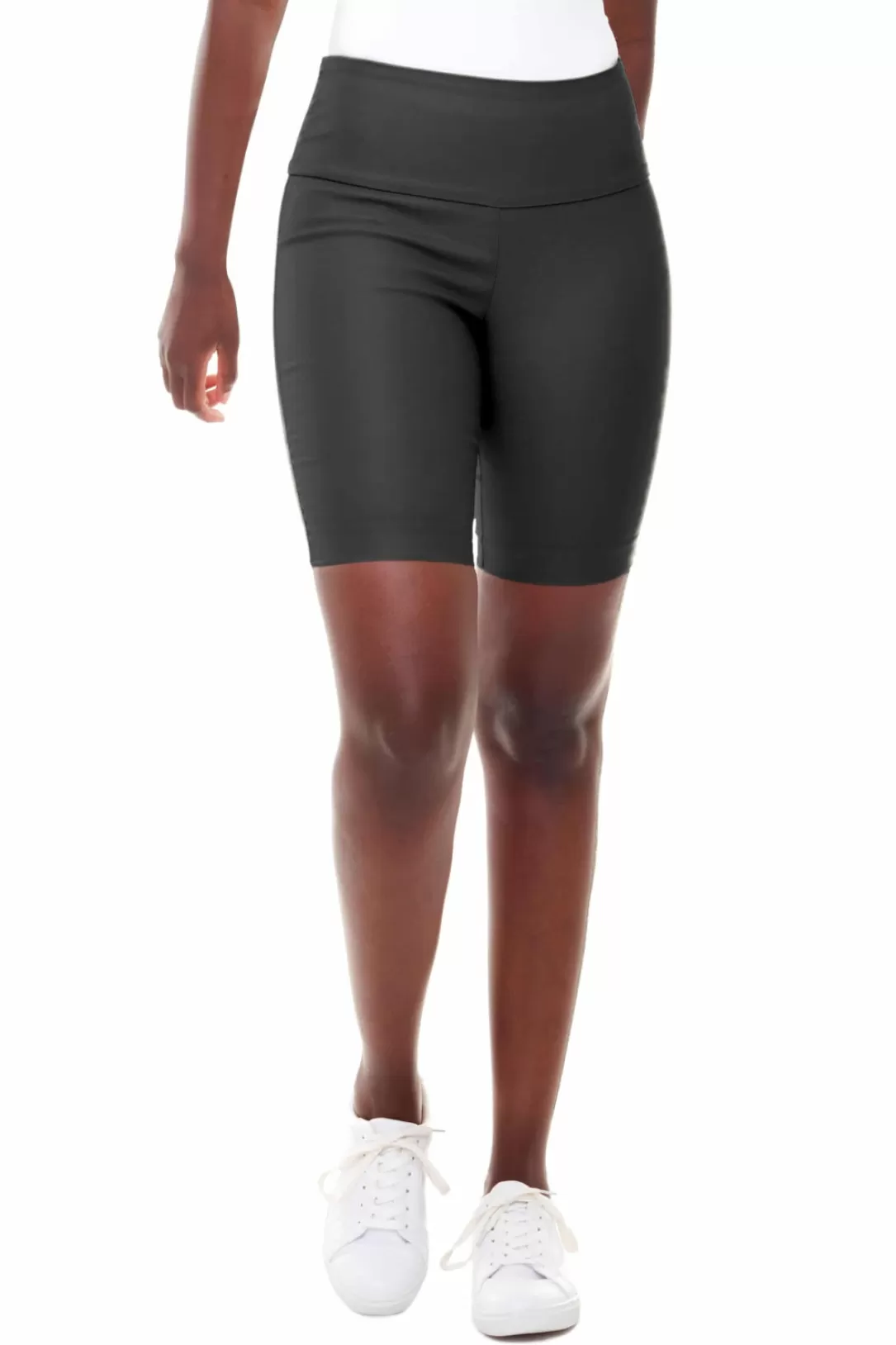 Women I Love Tyler Madison Vicky Waxed Biker Short-Black | Iltm