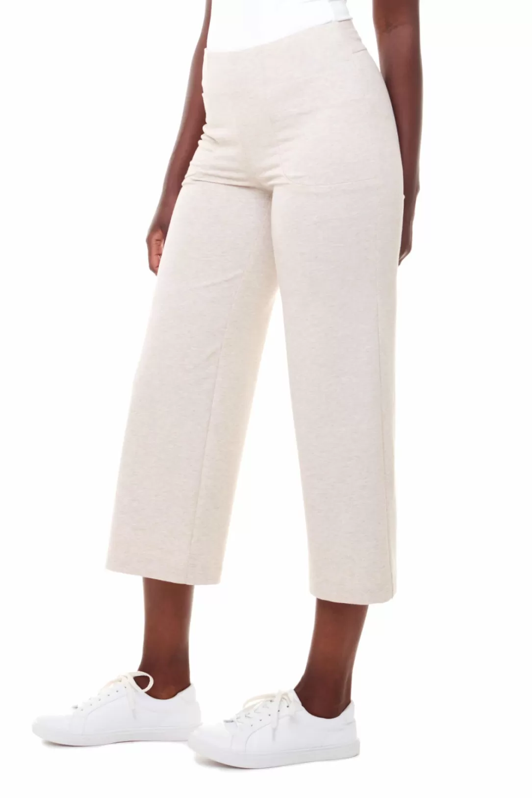 Women I Love Tyler Madison Zoey High Waist Gaucho Pant-Oatmeal | Iltm